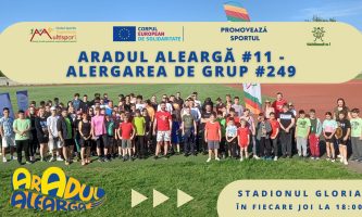 ARADUL ALEARGĂ #13 – Alergarea de grup #251 – ÎN FIECARE JOI LA 18 PE STADIONUL GLORIA